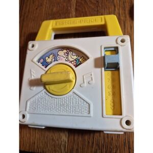 Vintage Fisher Price Over the Rainbow Radio Music Box Toy Windup Works 1981